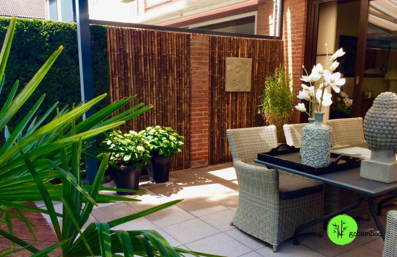 inspiracia bambusový plot